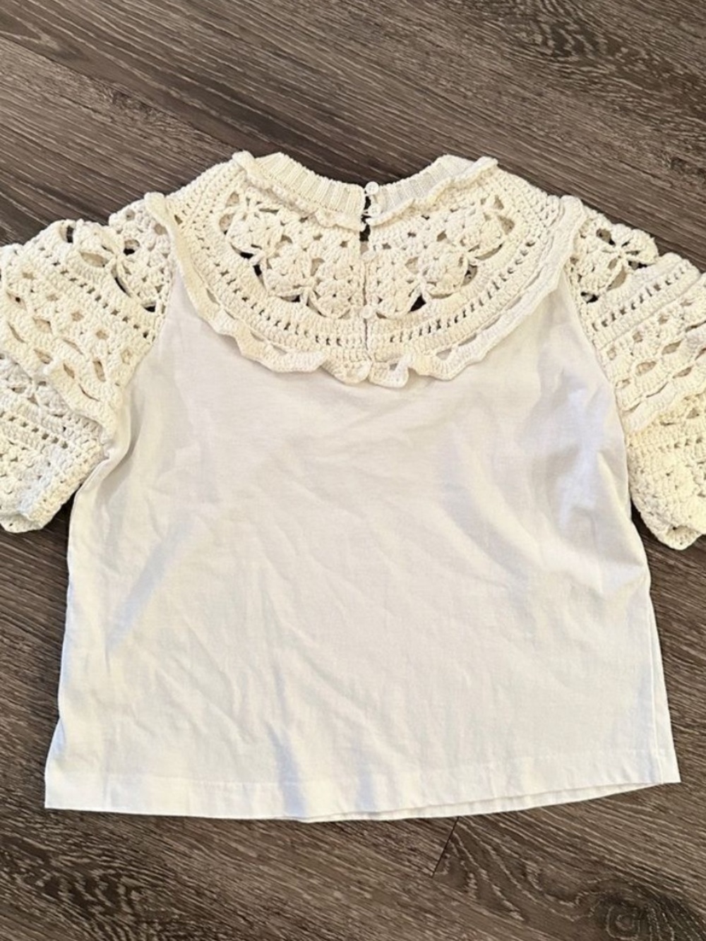 Sea White Cotton Blend Top with Brand Tag - Picture 6 of 6